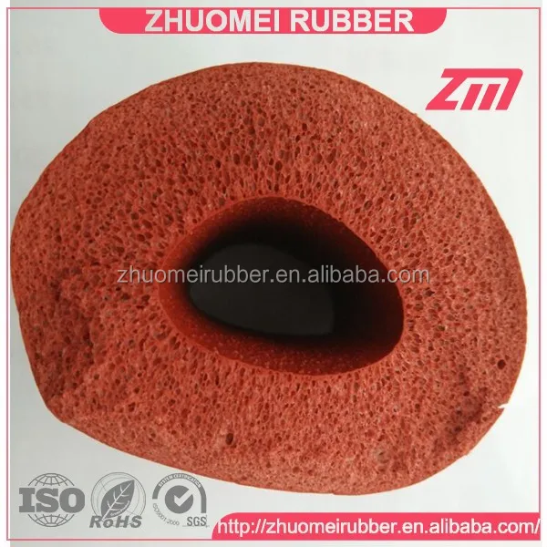 flexible silicone sponge extrusion,silicone rubber foam sponge