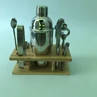 metal Stainless Steel Professional Cocktail Shaker and Bar Tool Set