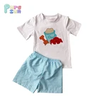 toddler kids summer suit children clothing set 2 pieces cotton baby clothes boutique boy outfit