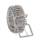 European and American new fashion full diamond belt woman luxury waist chain