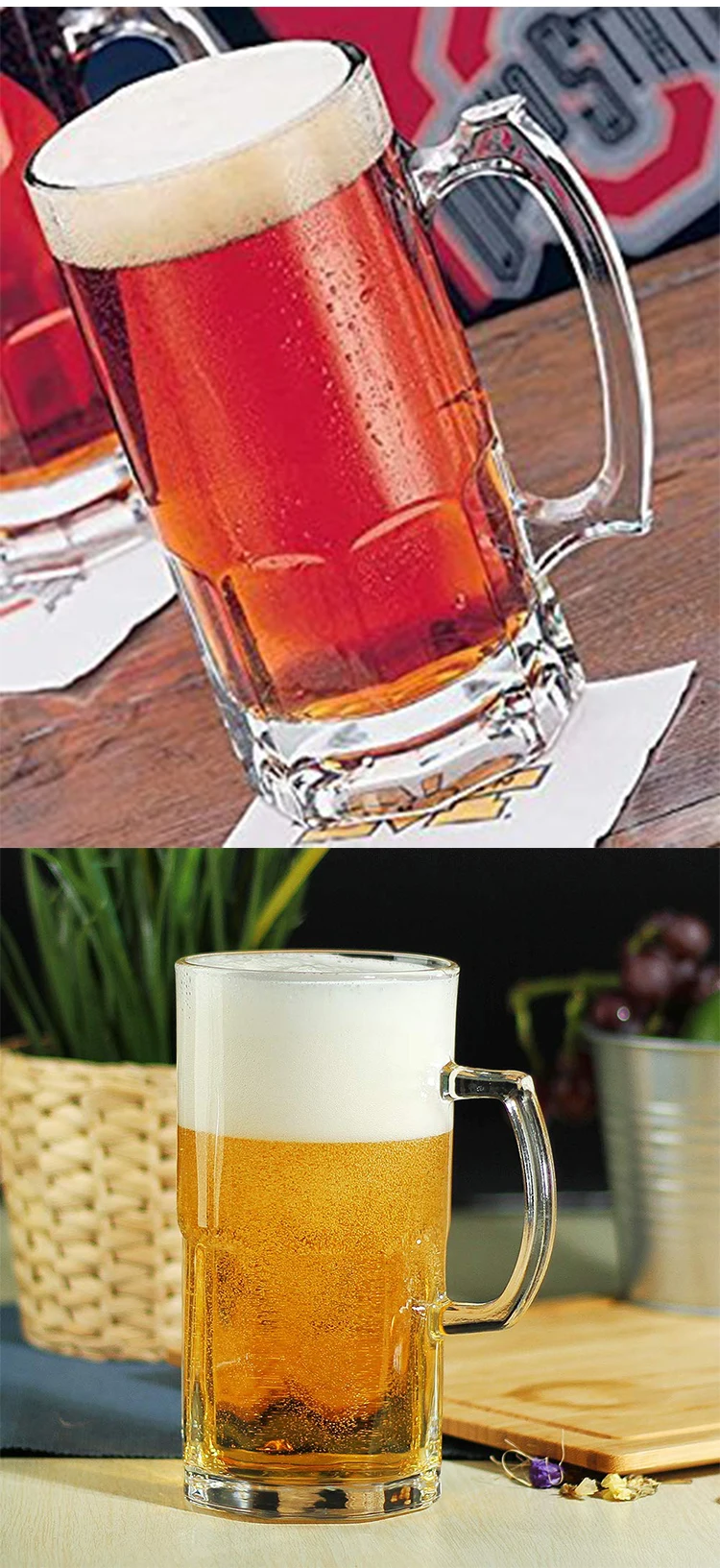 34 Ounce 1 Liter 1000ml Customized Extra Large Glass Beer Stein Super Mug Buy 34oz 1000ml