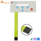 Flat circuit LCD window panel keypad membrane dome switch watertight keyboards