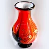 hand blown red antique murano vases large glass