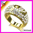 2014 FASHION WHOLESALE GOLD SILVER PLATED CRYSTAL BLING RING