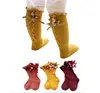 New Arrival Cute Baby Cotton Socks Bow Design Long Baby Girls Socks 0-8Y