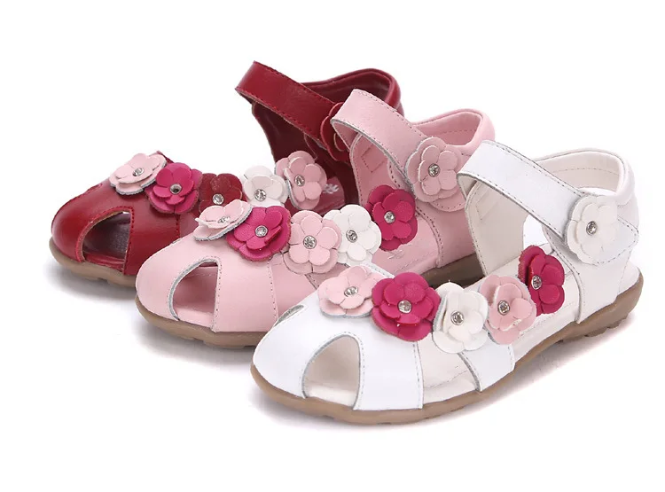 Size21-37 New 2014 summer fashion flowers kids sandals girls sandals children shoes children sandalias kids shoes for girl