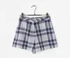 2018 customized Fashion Design Tartan-check women Shorts