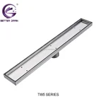 Watermark certificated tile insert linear floor drain bathroom shower drain