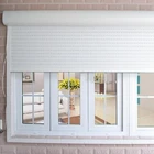 Roll up aluminium window with auto roller shutter motor