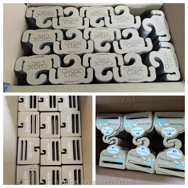 OEM Logo Cardboard Scarf Hangers Customizable Size Recycled Paper Hangers