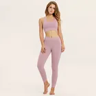 Wholesale Ladies Workout Yoga Pants And Bra Set Oem Custom Private Label Sport Fitness Women Yoga Suit