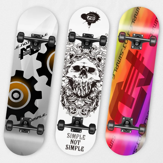Wholesale park bearings long board wooden skateboard