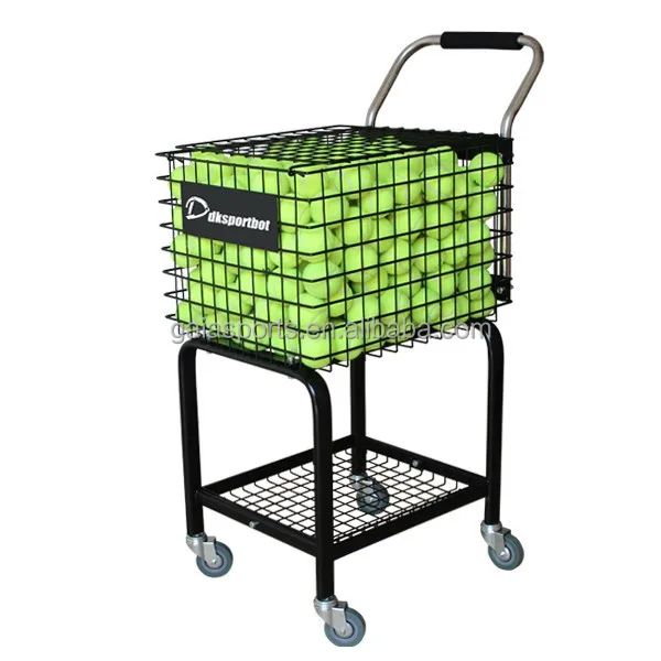 Steel Protable Tennis Ball Teaching Cart (holds 350balls) With Four