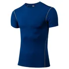 Cheap price men sublimation short sleeve compression t shirt