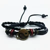 Chinese Old Fashion Bracelet Gossip Pattern Health Classic Leather Charm Bracelet for Men