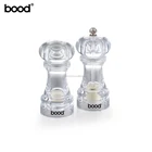 Glass Clear Acrylic Manual Salt and Pepper Mill/ Pepper Grinder/Spice Shaker Regular