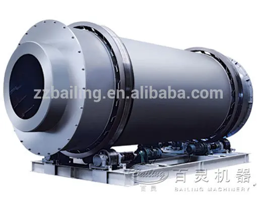 industrial three cylinder clay rotary dryer made in China