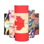 Cheap Custom Multifunctional Country Canada Flag Sports Seamless Tubular Bandana Headband