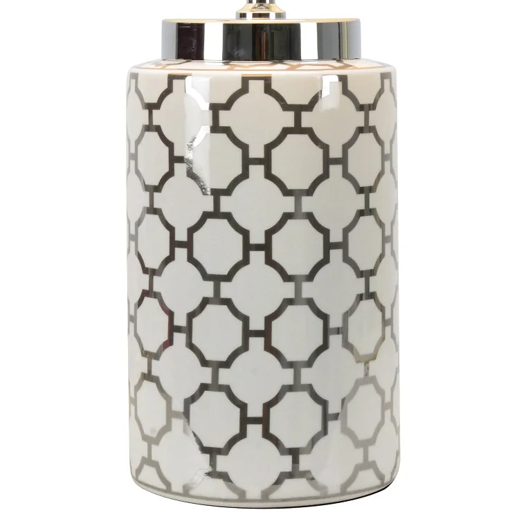 New design porcelain decorative lighting, hotel bedroom chinese table light led on sale