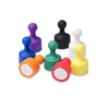 Assorted Color Small Non-transparent Push Pin Magnet with Plastic