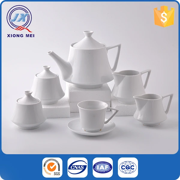 porcelain custom capacity glazed white tea cup and saucer sets