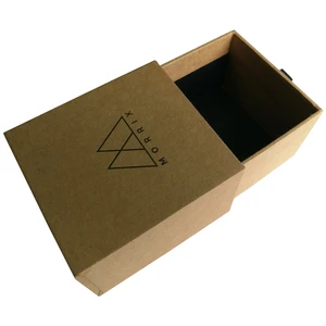 brown kraft paper drawer box with sleeve