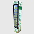 Top sale commercial stand slim display refrigerator for energy drink company use