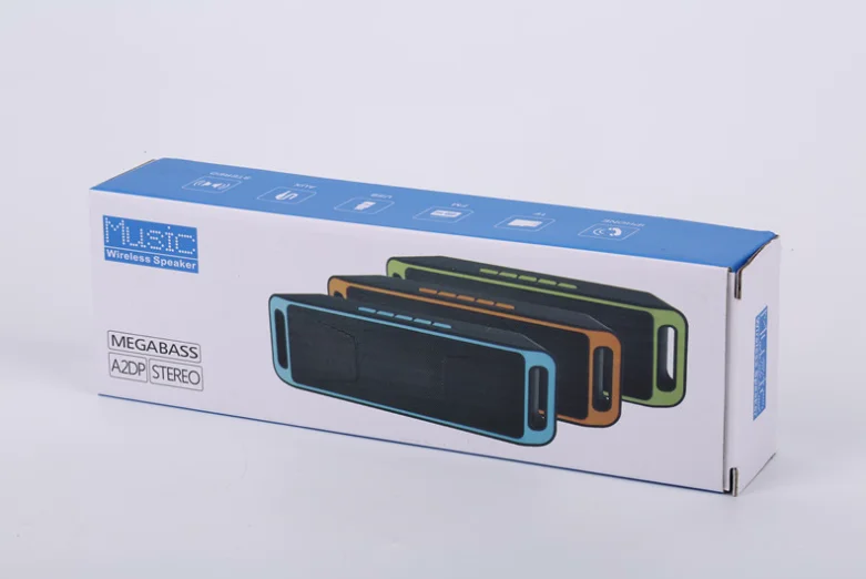 New sc-208 Portable V2.1 Stereo Wireless speaker Support Handsfree FM Radio AUX USB TF Card Mic for IOS Android Phone - ANKUX.COM