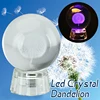 Facebook Hot Sale Beautiful Led 3D Dandelion Crystal Ball Colorful Light Led Dandelion Crystal Ball For Home Decoration