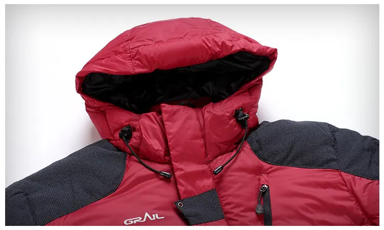 Wholesale Windproof Thick Snow Down Clothing Winter Waterproof Ski Jacket Mens