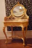 Luxury French Louis XV Vintage Console Table With Mirror/ Antique Elegant Decorative Wooden Console Table, Side Table