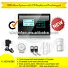 Home automation! GSM wireless smart burglar alarm with touch screen and remote listening