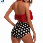 China Factory Manufacture Custom Wholesale Girls Swimwear Bikini Set Women High Waist Swimwear Suit