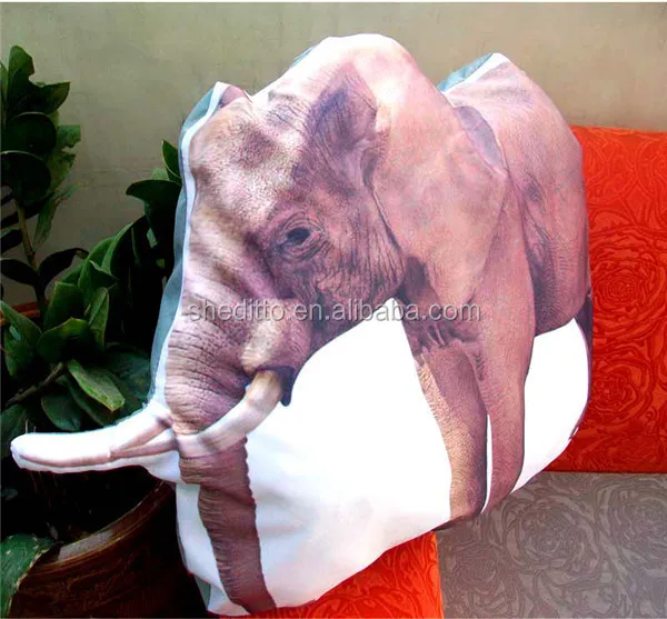 toy gift animal printed indoor decorative sofa backrest elephant