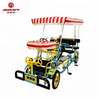 Factory outlet family set child seat sightseeing four wheels canopy tour Quadricycle Surrey bike cycling