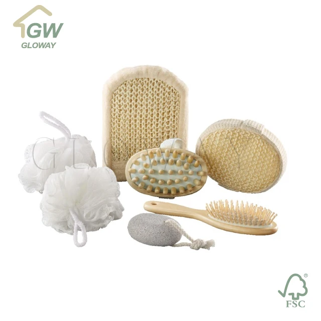 newest design high quality bath set in gift box heart bath set