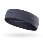 2018 new fashion silicone sports color sweatband.