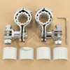 1" 1 1/4" Chrome Aluminum Engine Guards Foot Pegs Clamps For Sportster/any bikes with 25mm - 35mm Honda/Yamaha/Kawasaki