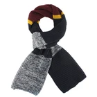 mens acrylic fashion colorful striped long knitted scarf
