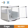 KA-601 light weight portable folding aluminium crate deluxe aluminum dog cage for car