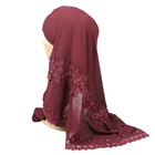 Available floral design dubai bulk chiffon scarves hijab wholesale beaded chiffon hijab shawls from China supplier