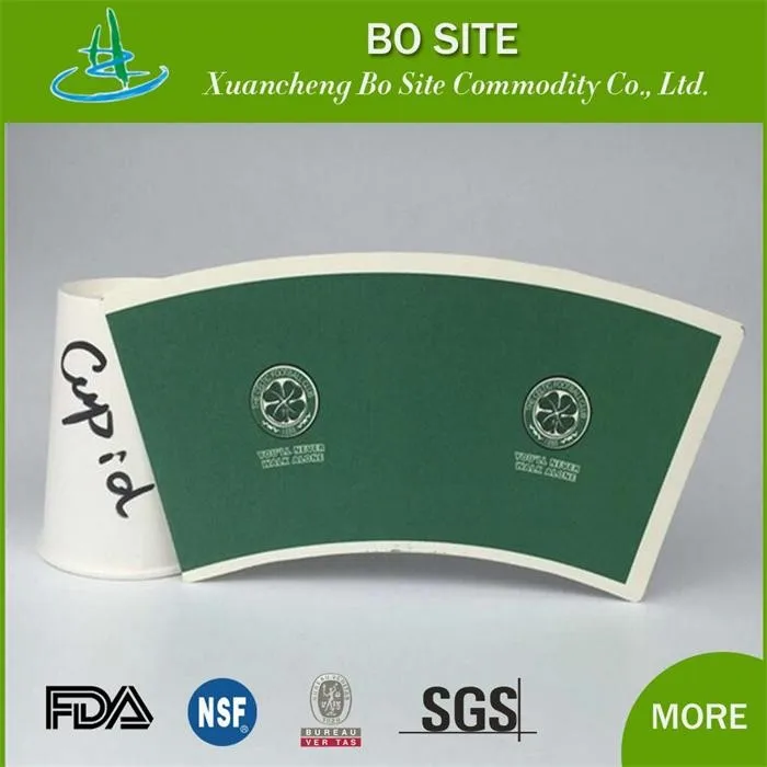 8oz Flexo/offset Printing Diecut Paper Fans Of Paper Coffee Cup With