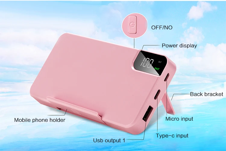 Car Mount Charger Mobile Phone Battery Wallet With Wireless Powerbank - ANKUX.COM