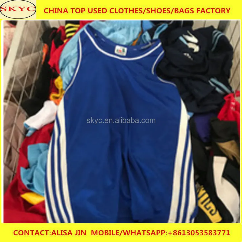 All materials and all types children and adult mixed summer season used clothing for Africa second hand clothing buyers