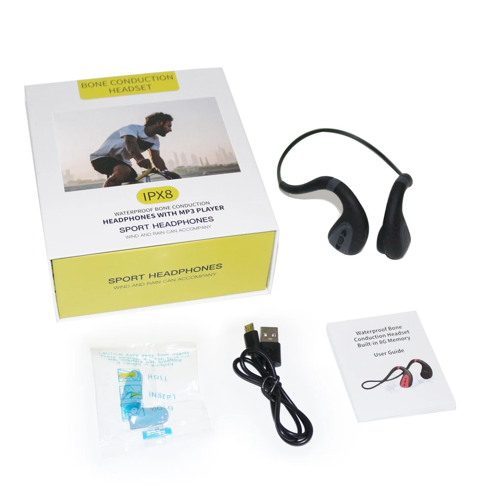 Amazon New Technology Bone Conduction Bluetooth Headphone ipx8 ipx7 waterproof running headphones - ANKUX.COM