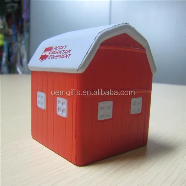 Cheap House Shaped Promotional PU stress ball