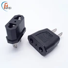 EU Plug to EU UK 2 Round Pin Socket Input AC 2.5V~250V 10A power plug electric ac plug adapter