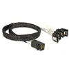SFF-8643 to 4X SATA Cable, 0.5M (Reversed Version) SFF-8643 for Backplane, 4 Sata Connect to Controller