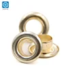 China company Light Gold inner 12mm custom metal gold copper jacket jeans curtain eyelet for shoes