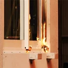 double fireproof window fire rated glass window from China